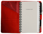 Inside View of Red Leather Pocket Planners